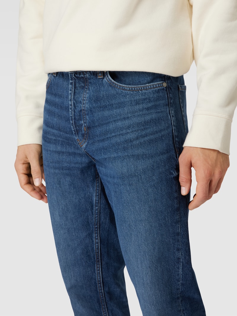 Straight Fit Jeans mit Label-Patch Modell 'HUGO 634' in jeans