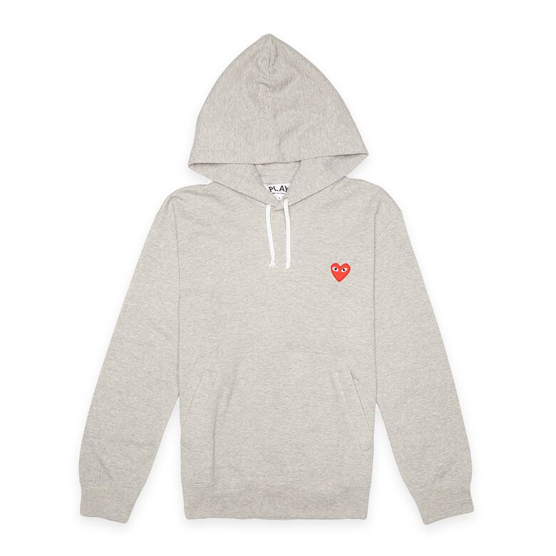 Comme des Garcons Play Hooded Sweatshirt grey