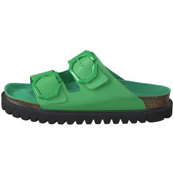 Genuins Galia Leather Pantolette in grün