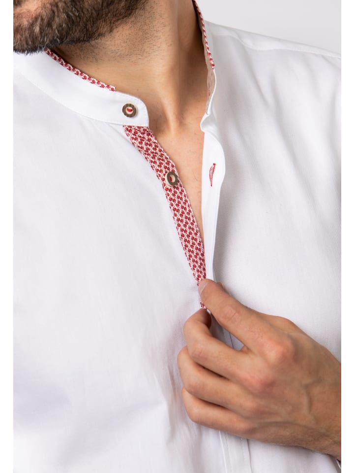 Stockerpoint Stockerpoint Trachtenhemd Raffa in weiss-rot günstig kaufen