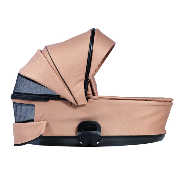 Nordbaby Active Lux stroller set copper beige, chrome frame