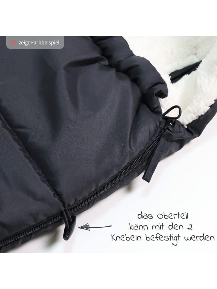 Kaiser Fleece-Fußsack Hoody 2.0 für Babyschale und Babywanne in braun günstig kaufen onesize