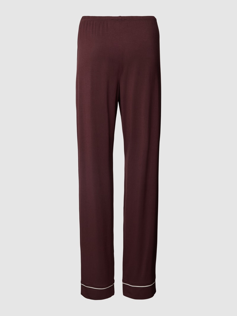 Pyjama-Hose mit Streifenmuster Modell 'MIX N MATCH' in bordeaux rot