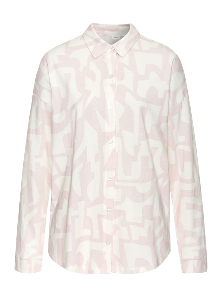 s.Oliver Shorty in rosa-weiß gemustert günstig kaufen