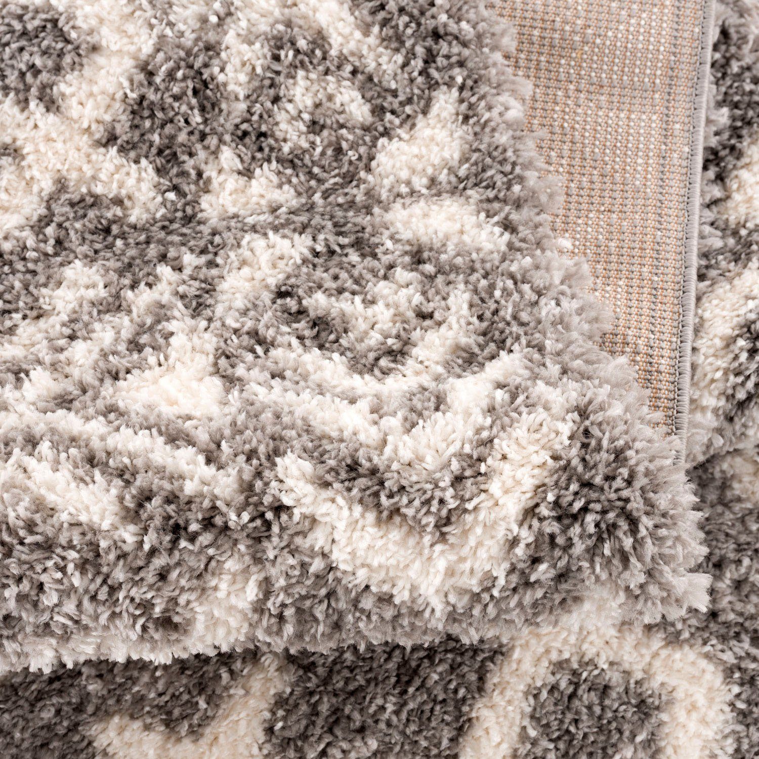 Hochflor-Teppich Pulpy 514, Carpet City, rechteckig, Höhe: 30 mm, besonders weich, mit Fransen, Ethno Look
