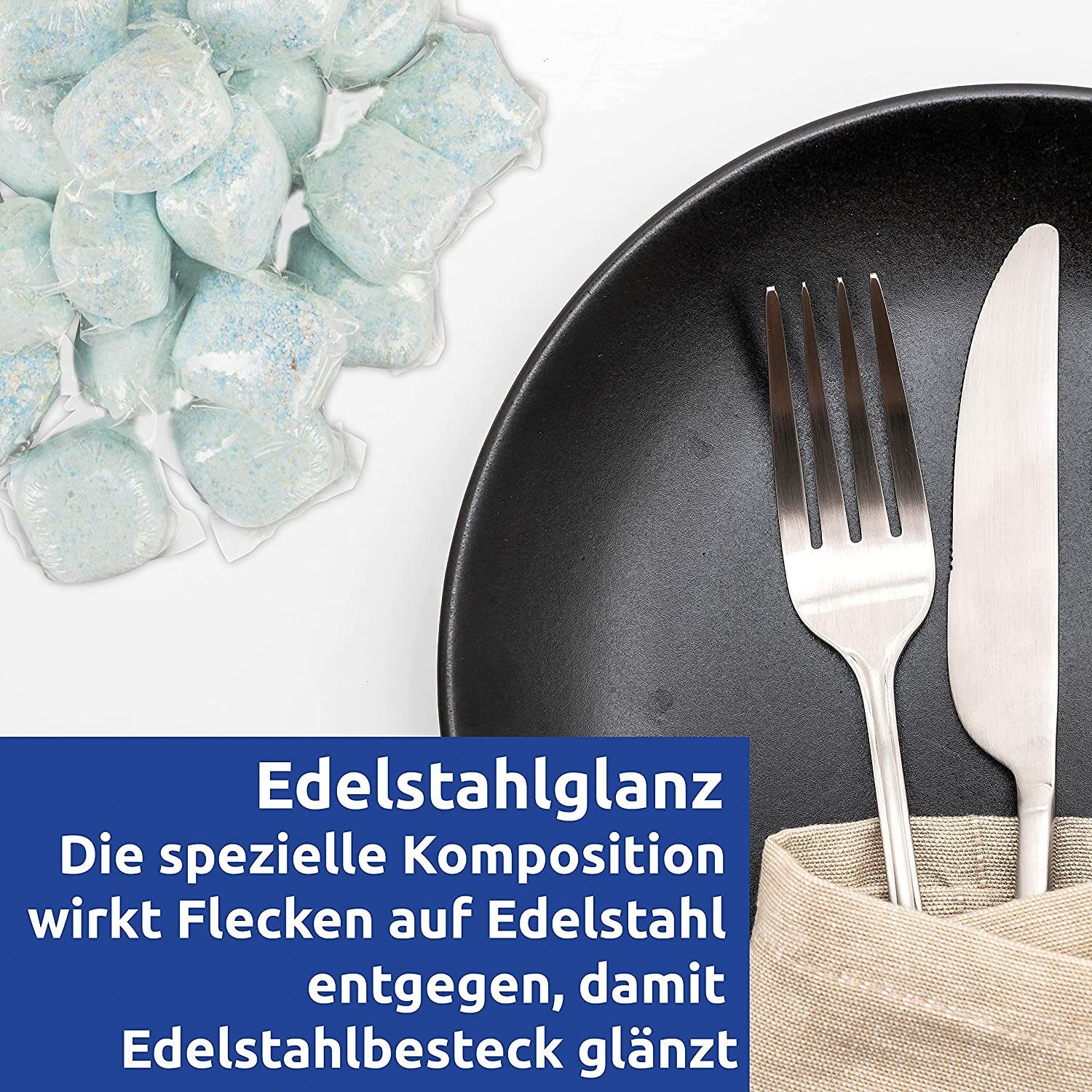 RESCH CLEANIX Spülmaschinentabs 500 Stk, ALL IN ONE TABS Geschirrspültabs Spülmaschinentabs (Geschirrtabs, Tabs, Taps, [500-St. Sparset, Geschirrrspültabs, Geschirrreinigertabs Spültabs Spülmaschine ohne Plastik, Phosphatfrei, in Wasserlöslicher Foli