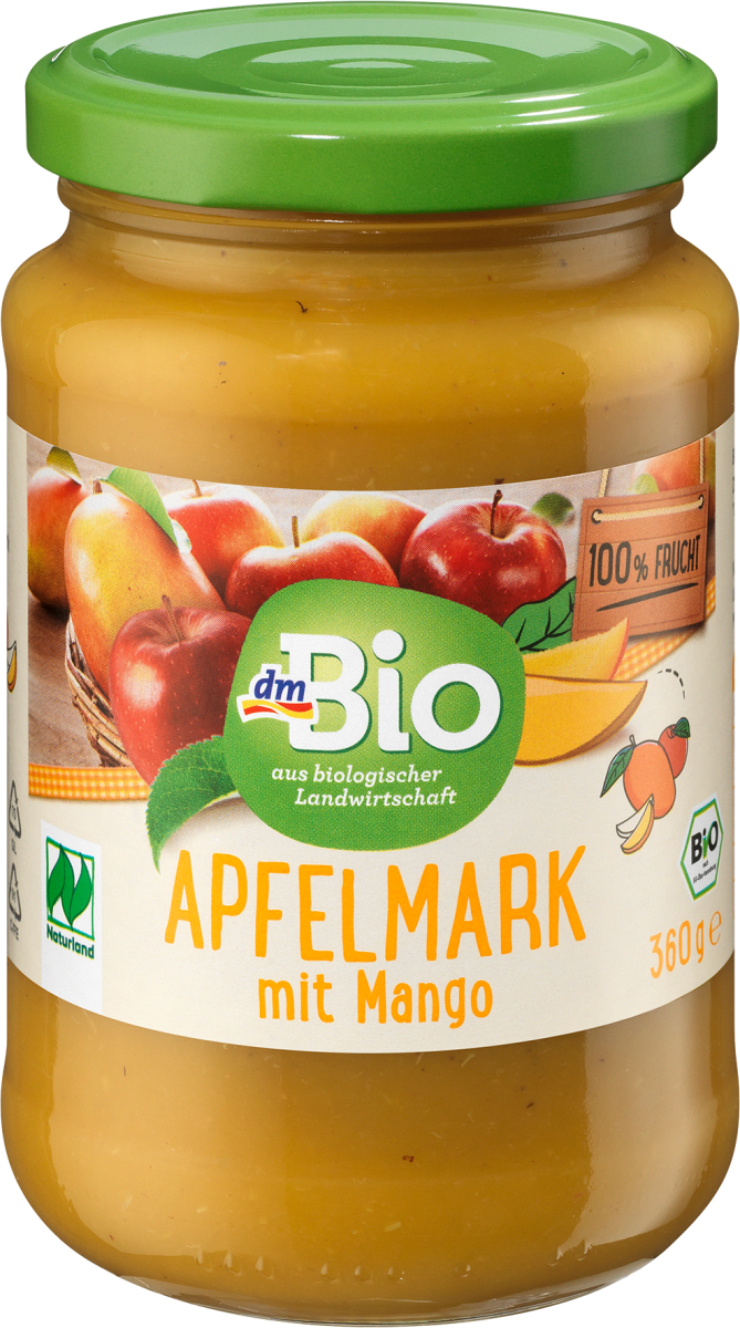 Fruchtmark Apfel mit Mango, 360 g