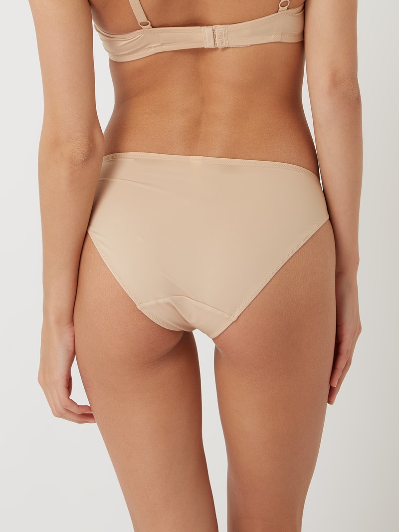 Slip aus Mikrofaser in beige