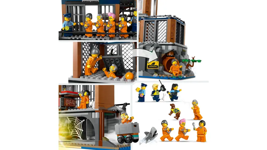 LEGO City Polizei 60419 Polizeistation auf der Gefängnisinsel