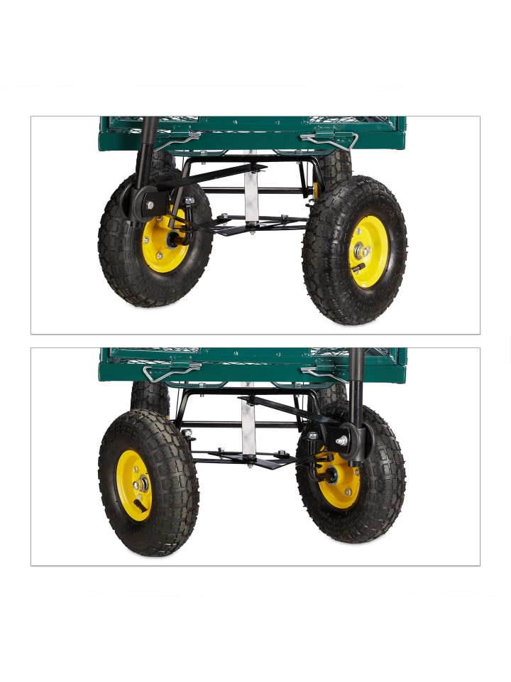 relaxdays Gartenwagen in Grün günstig kaufen onesize