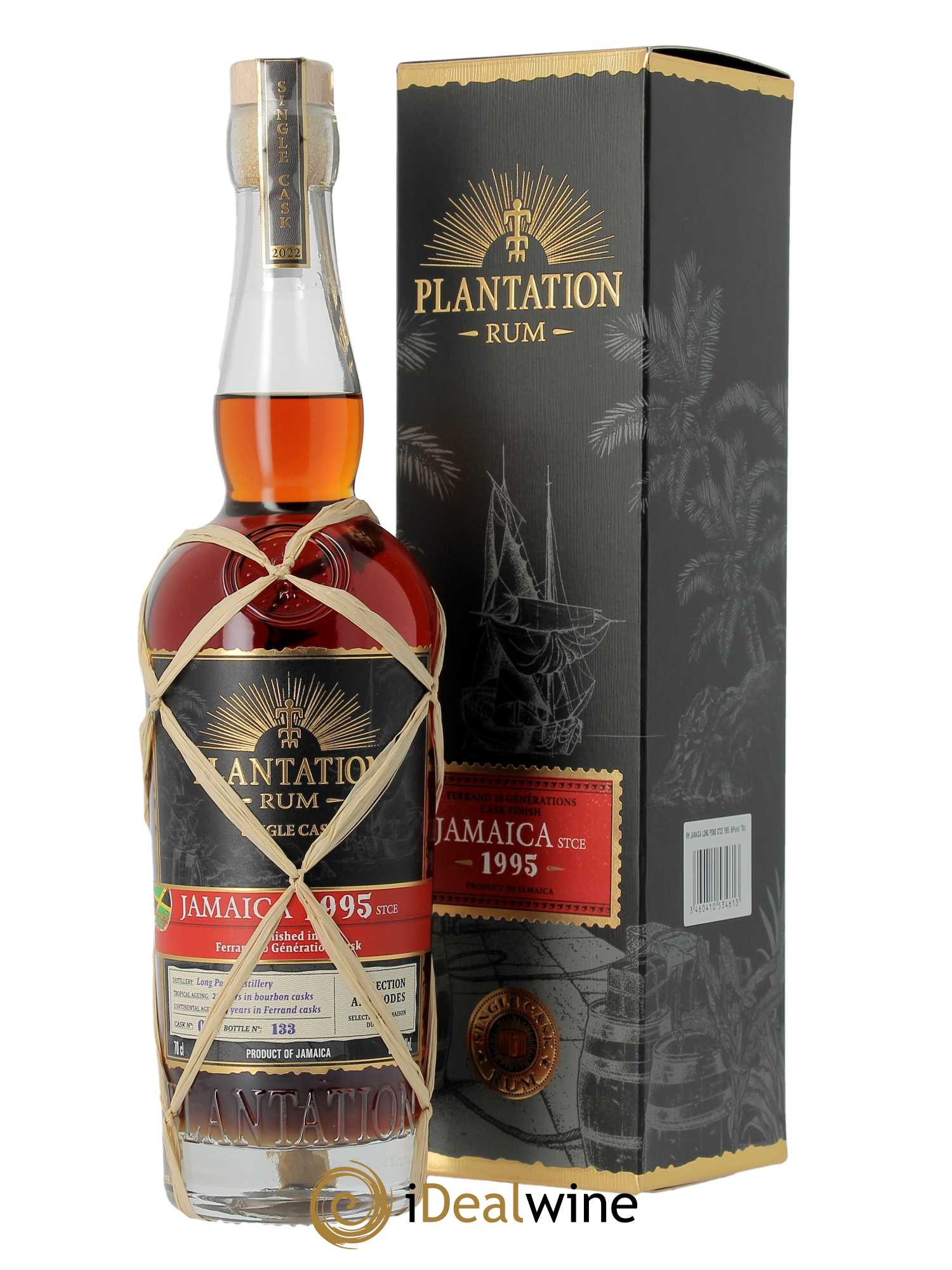 Rhum Plantation Rum Long Pond STCE Antipodes (70cl) 1995 - Lot de 1 Bouteille