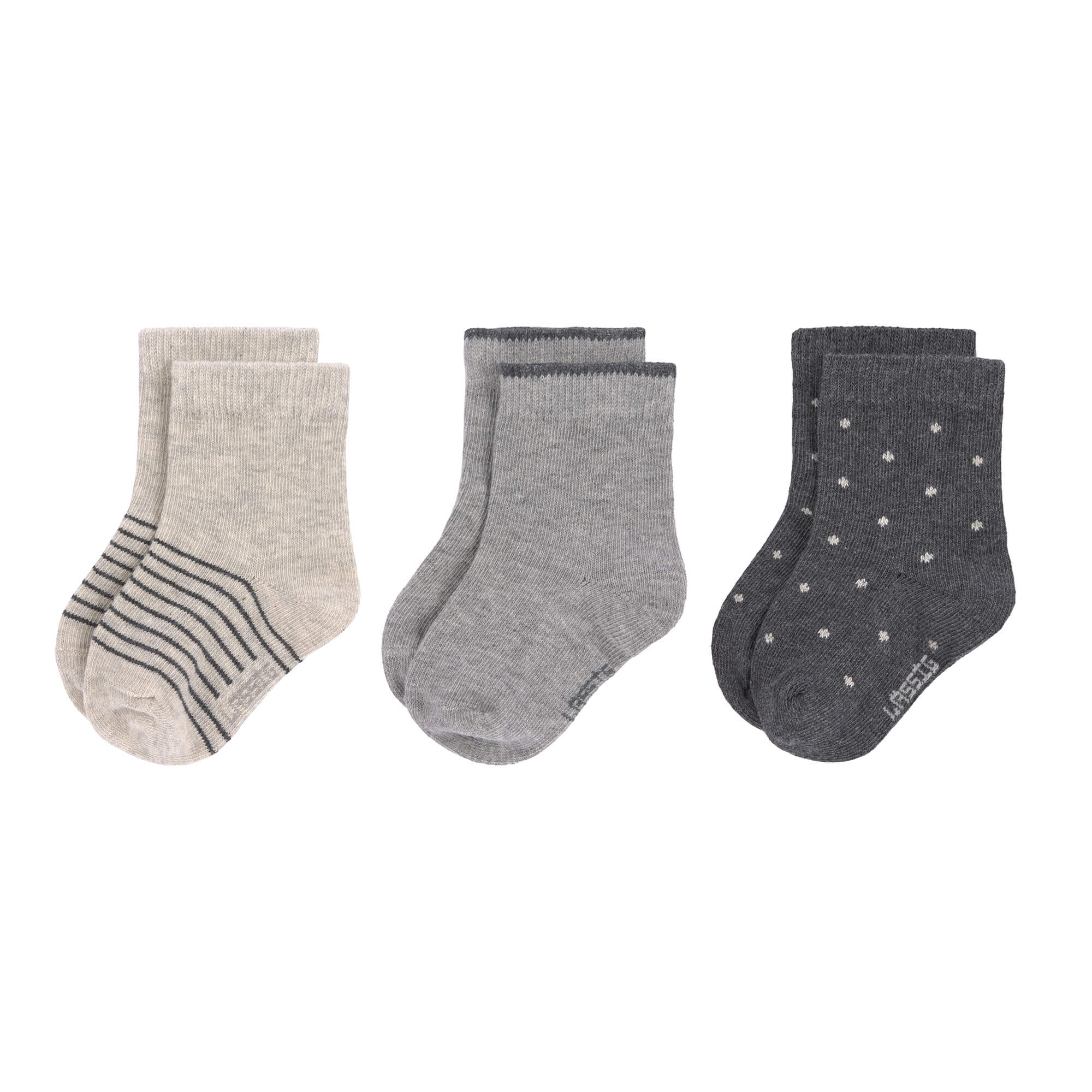 Kinder Socken (3er-Set), Grau