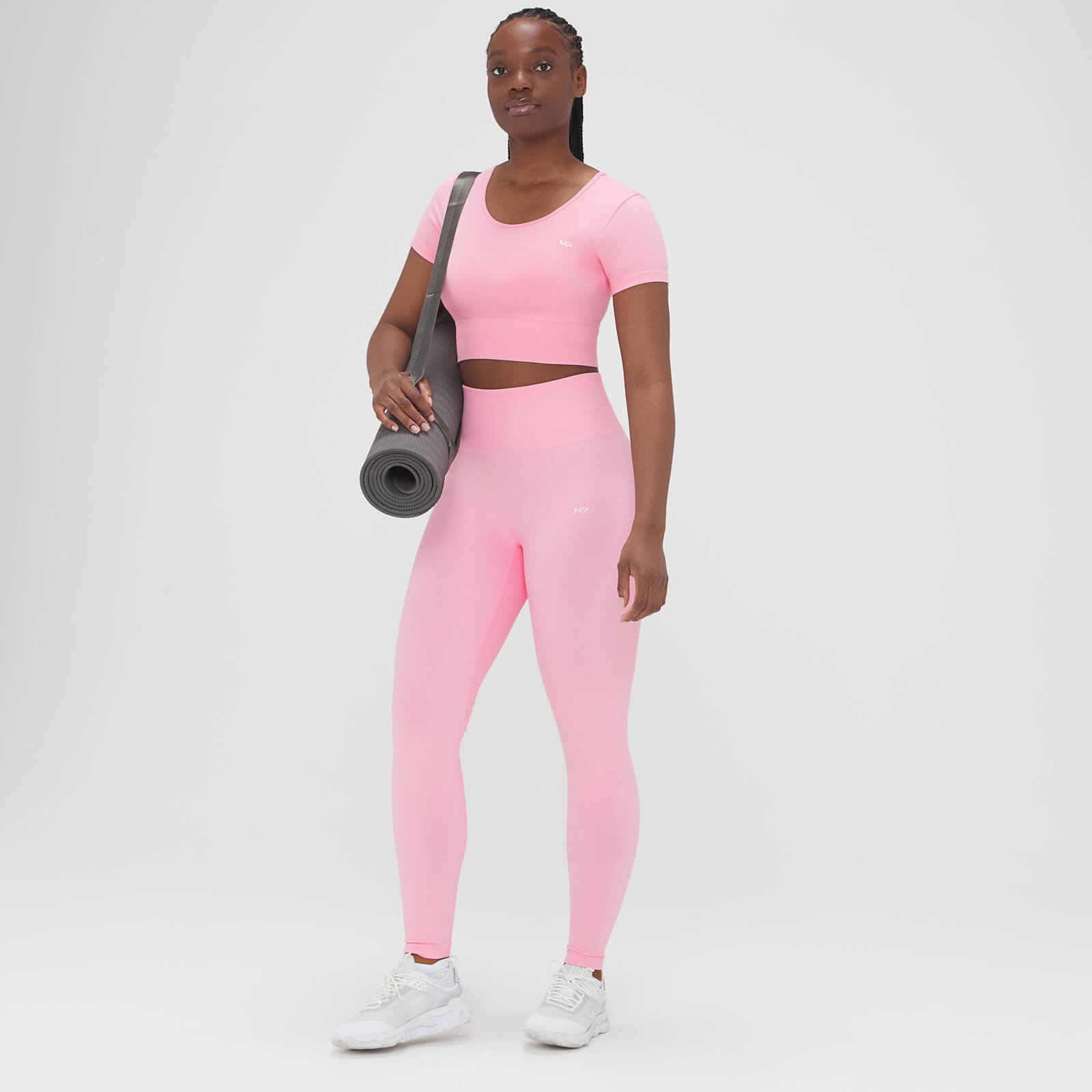Crop top sans coutures MP Composure pour femmes – Rose fleur