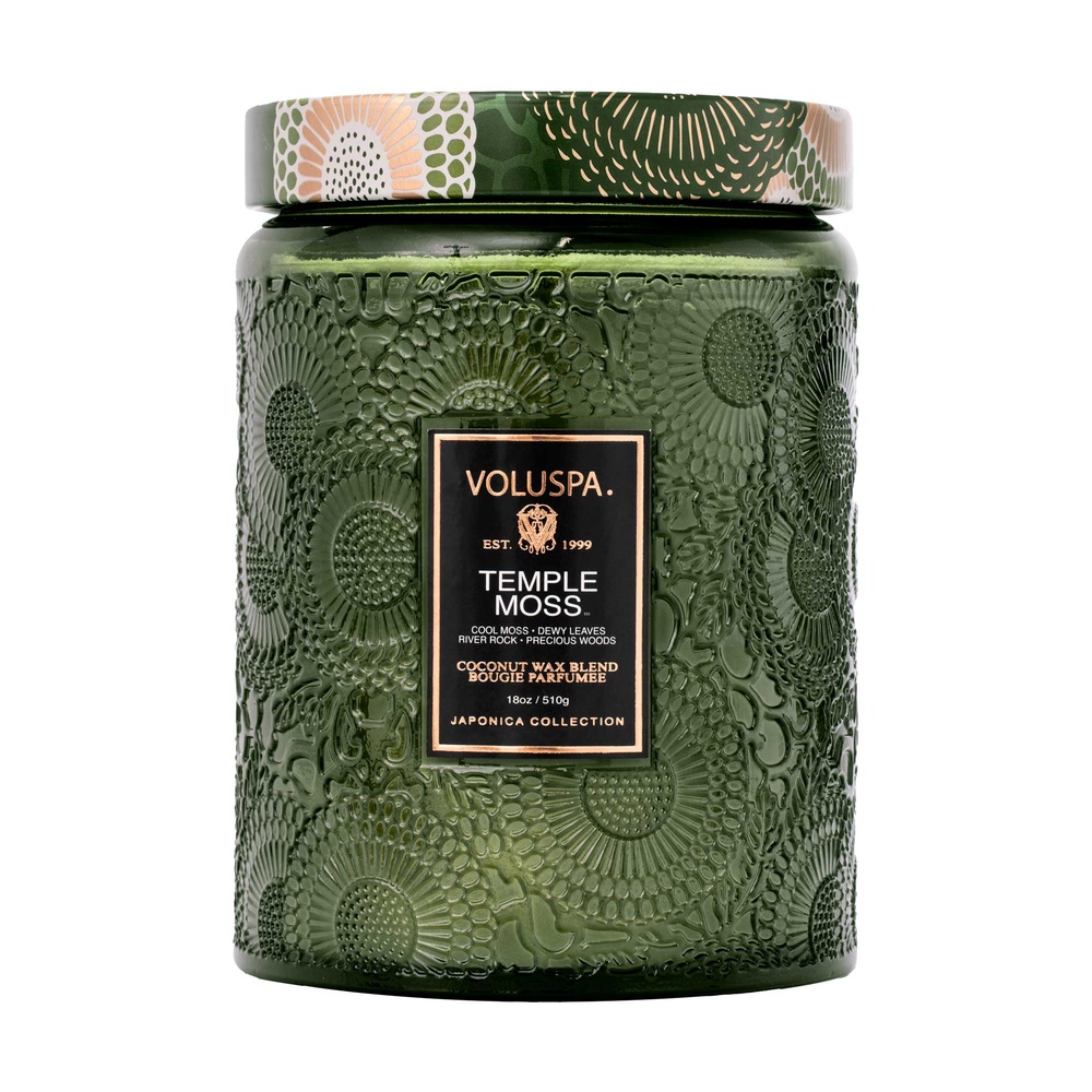 voluspa Temple Moss Large Jar BOUGIE
