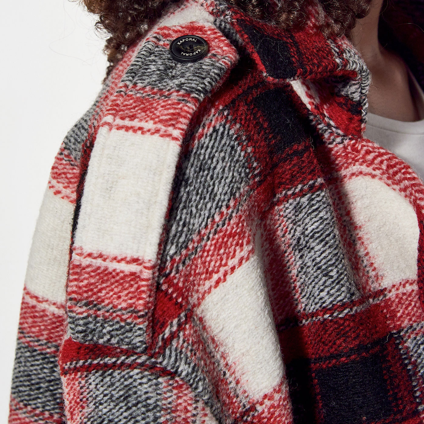 FEO    Manteau à carreaux tartan Femme
