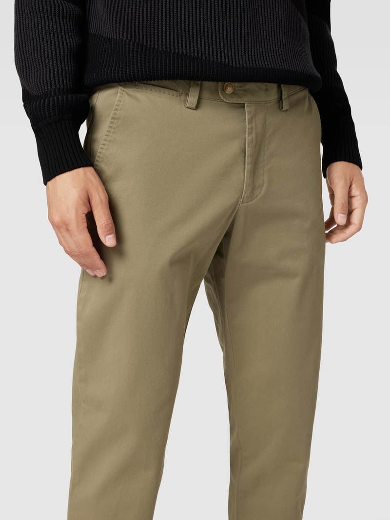 Chino mit französischen Eingrifftaschen in hellgrün