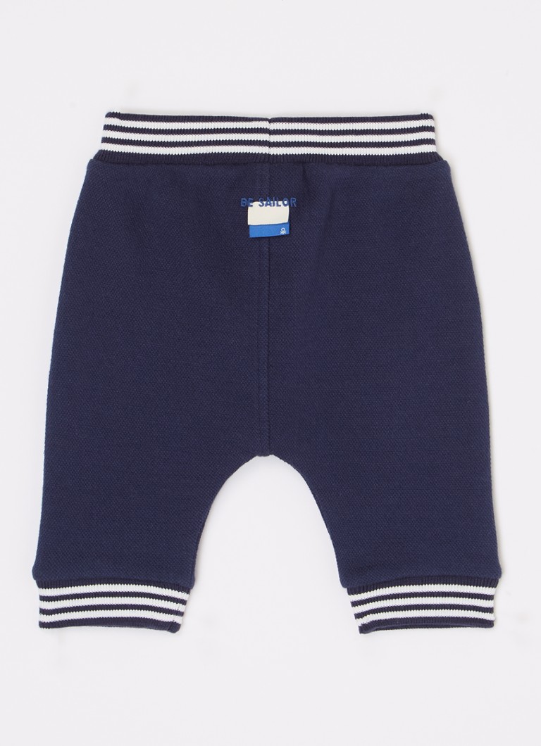 Pantaloni de trening Benetton slim fit cu șnur de strângere