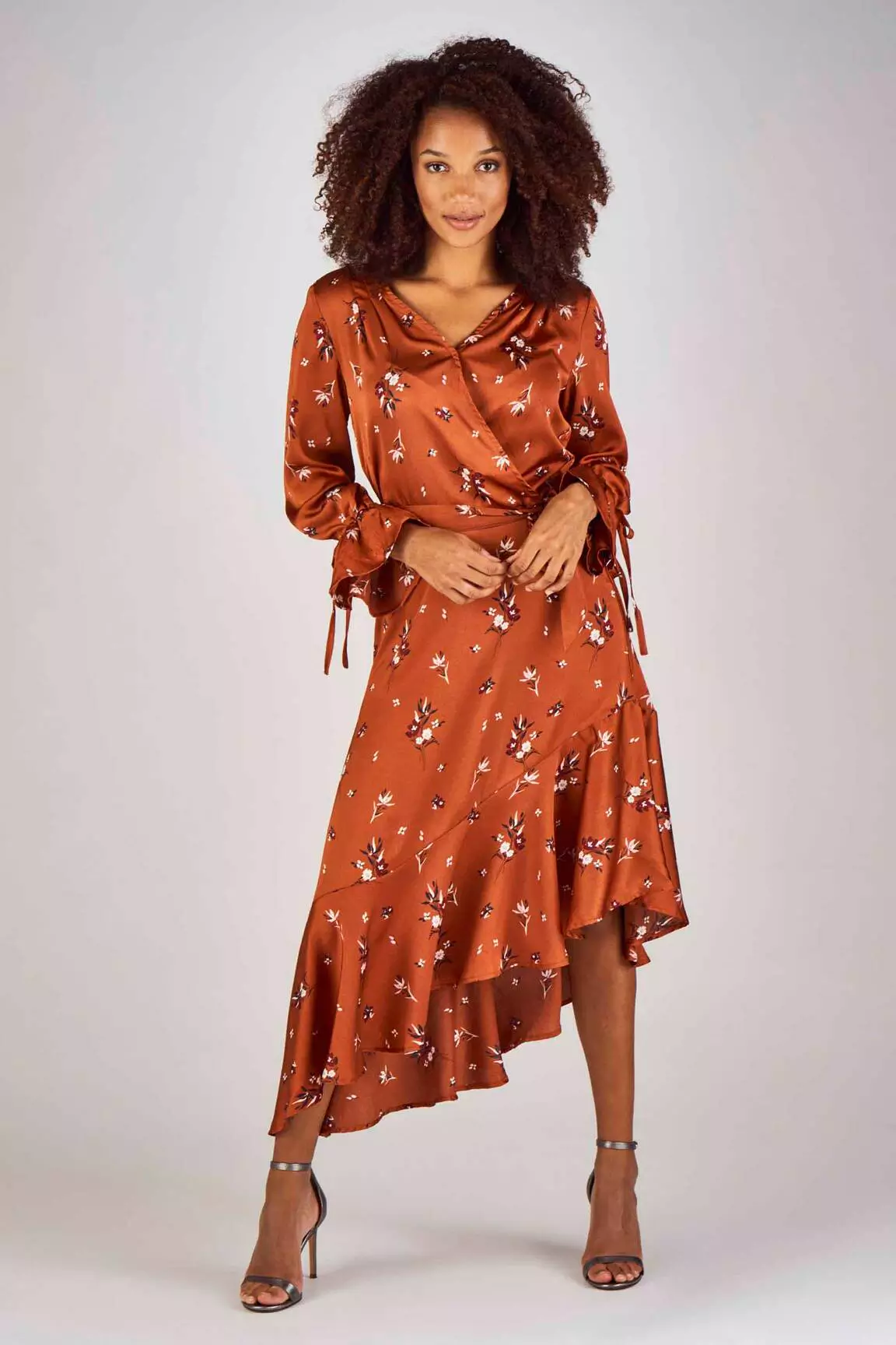 Clouds Of Fashion Robes Mi Longues Femme couleur marron