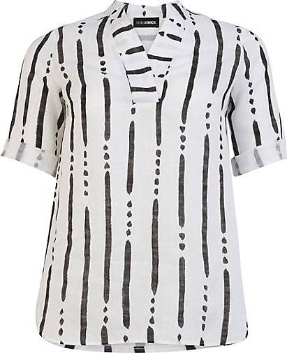 Doris Streich Bluse Bluse mit breitem V-Ausschnitt