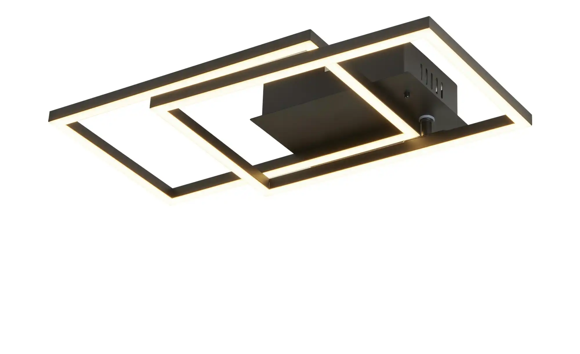 Meisterleuchten LED-Deckenleuchte 2-flammig, schwarz mit Fernbedienung