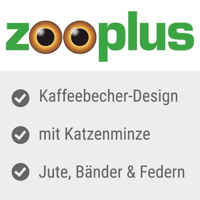 Katzenspielzeug Kaffeebecher mit Katzenminze
