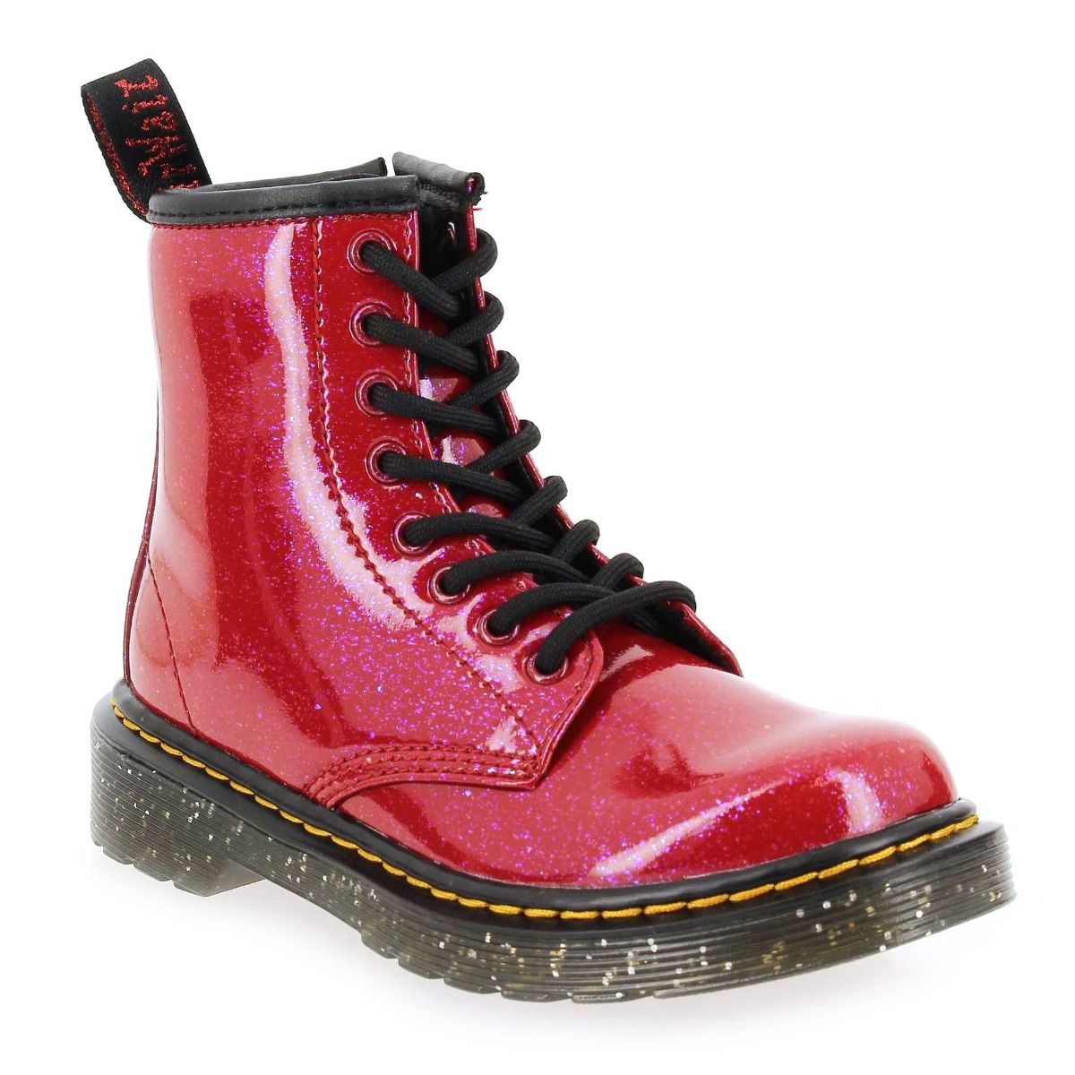 Dr Martens  1460 COSMIC GLITTER - Rouge Brillant