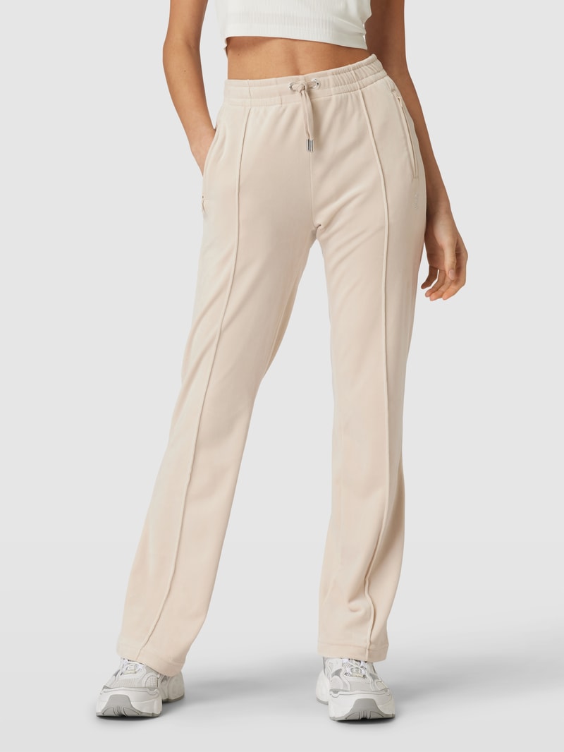 Trackpants mit fixierten Bügelfalten Modell 'TINA' in sand