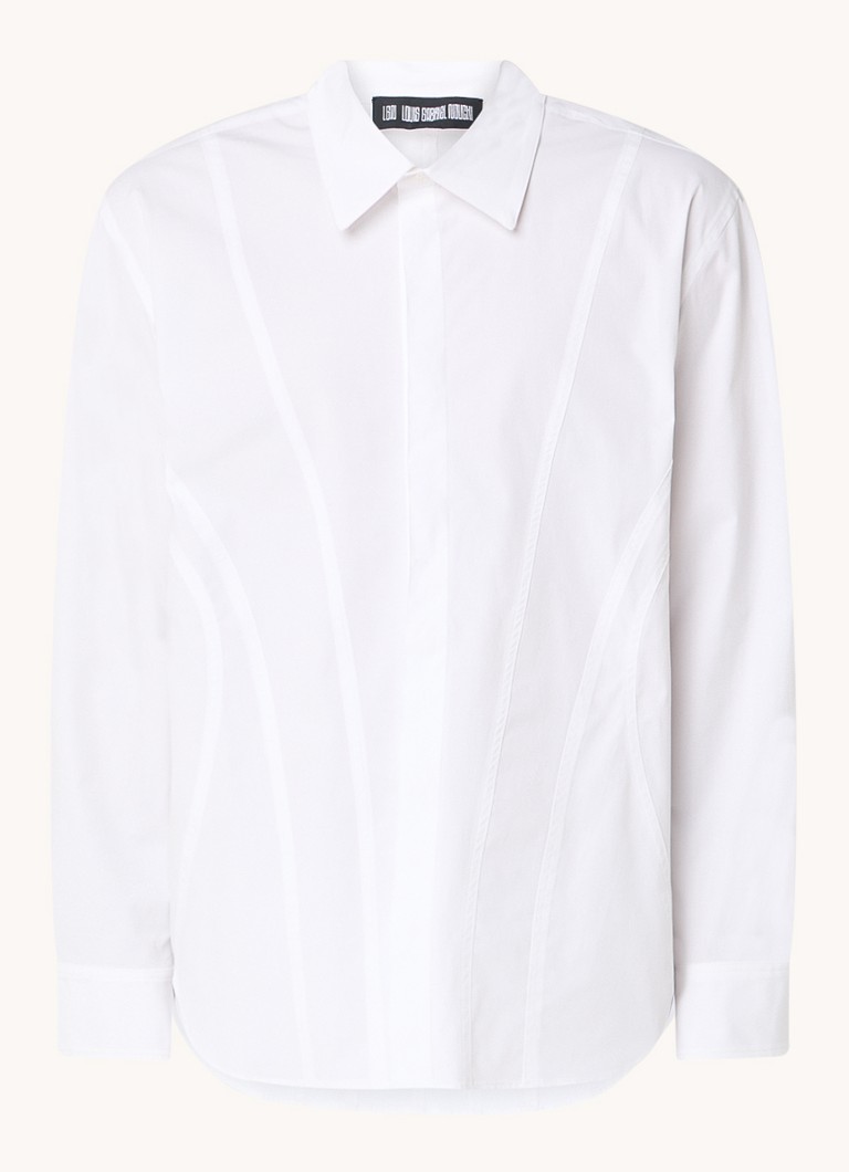 Camicia Louis Gabriel Nouchi dal taglio classico con impunture decorative.