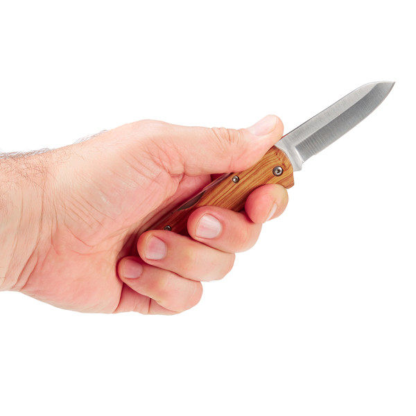 TASCHENMESSER OLIVENHOLZ - Klappmesser
