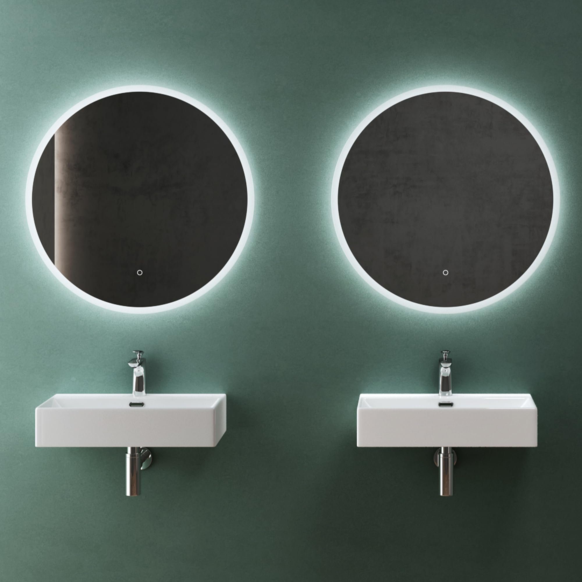 Mai & Mai Aufsatzwaschbecken Hängewaschbecken Br201 Waschbecken Keramik Nano-Beschichtung eckig