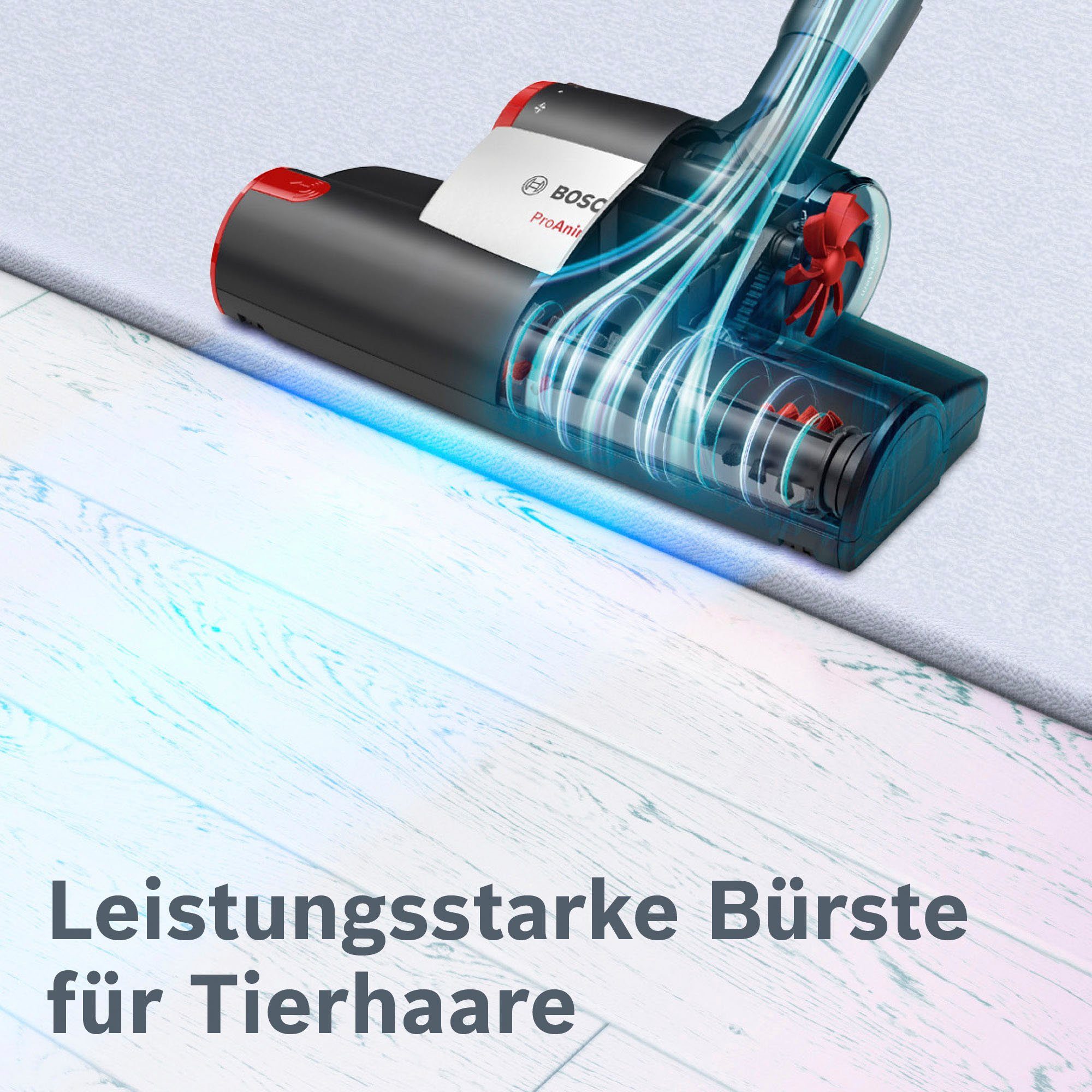 BOSCH Bodenstaubsauger BGC41PET, Ideal für Haustierbesitzer, 750 W, beutellos, inkl. umfangreichen Zubehör und AirTurbo Plus Düse