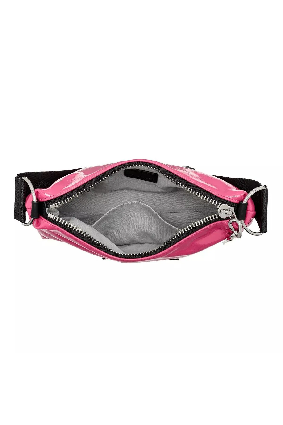 Karl Lagerfeld  Kleine Hobo-Tasche J184 aus technischem Leder, Kabarett