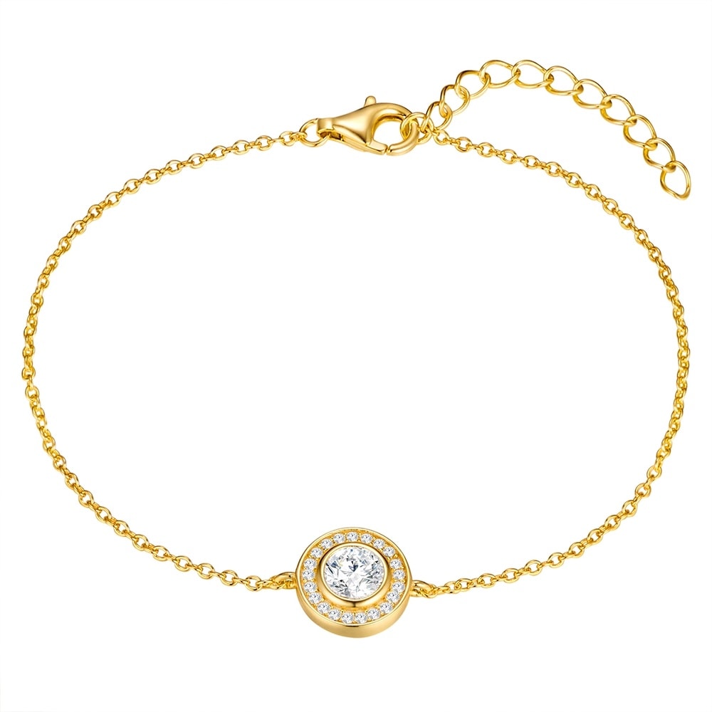 Rafaela Donata Bracelet Argent sterling Oxyde de zirconium (CZ) en Or jaune Bracelet