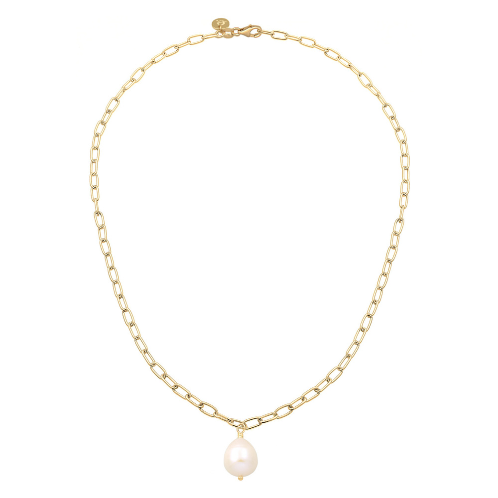 Elli PREMIUM Elli PREMIUM Collier Vintage Mariage Perles d'eau Douce Baroques Collier Femme  P collier