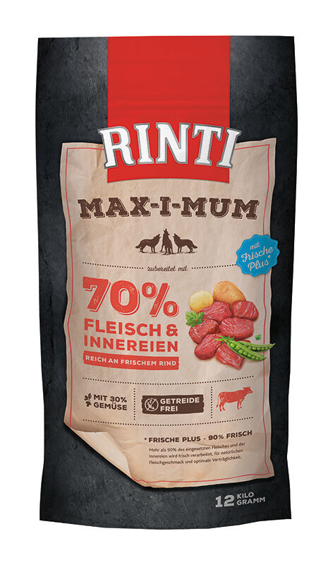 RINTI Hundetrockenfutter RINTI MAX-I-MUM Rind 12 kg
