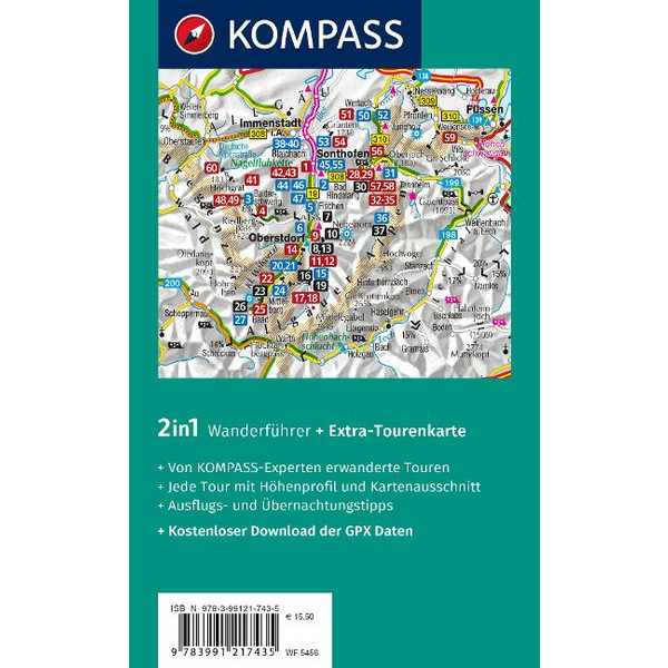 KOMPASS WANDERFÜHRER ALLGÄU, ALLGÄUER ALPEN, 60 TOUREN