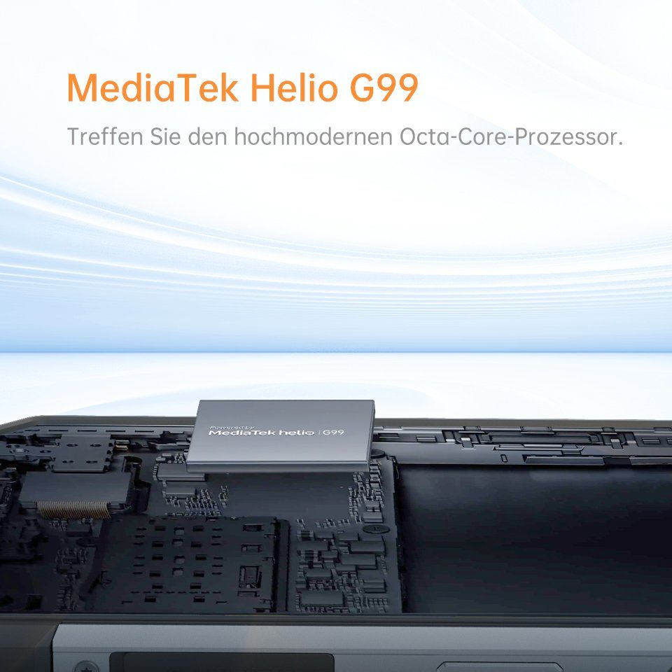OUKITEL WP27, 4G-[Außentelefon], 12GB RAM+256GB ROM, 8500 mAh Akku, Dual-SIM Smartphone (6.8 Zoll, 24 GB Speicherplatz, 64 MP Kamera, Android 13, IP68&IP69K, Ohne Vertrag, Helio G99 120Hz Refresh Rate)