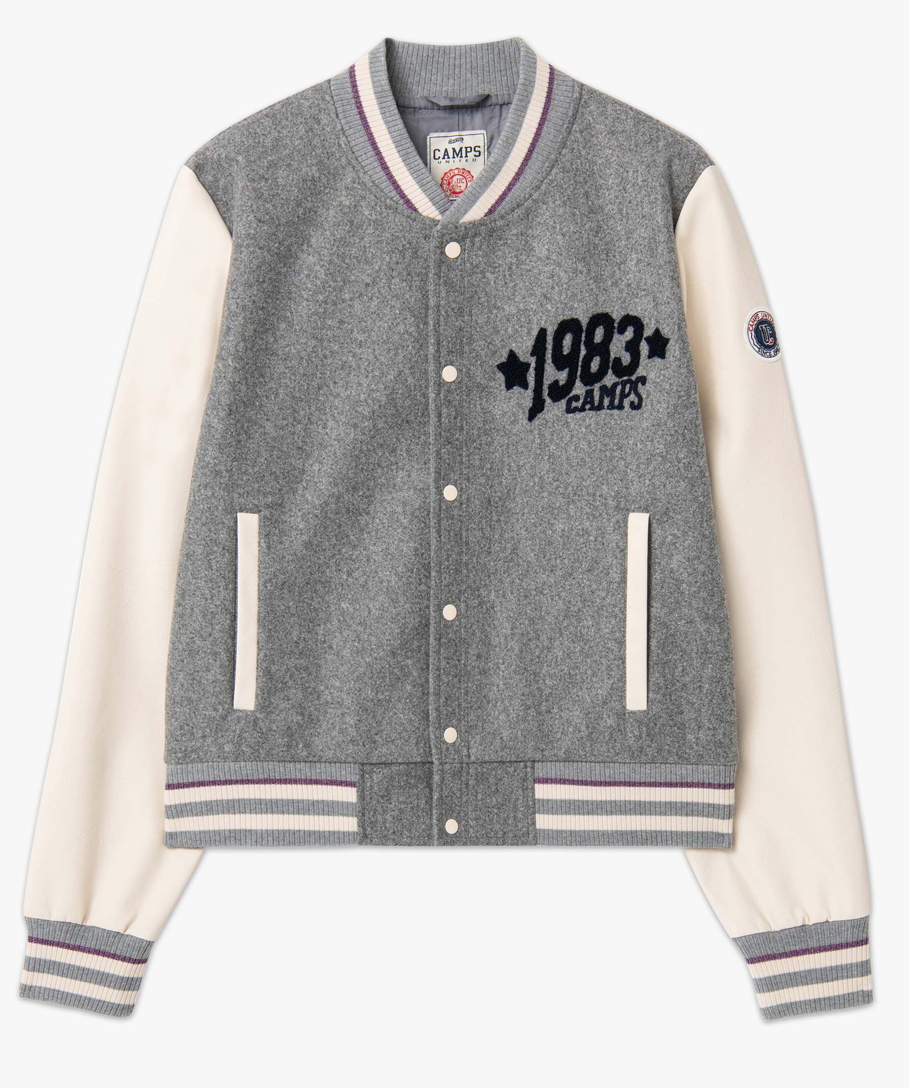 Blouson bomber femme bi-matières — Camps United bleu fonce | GEMO