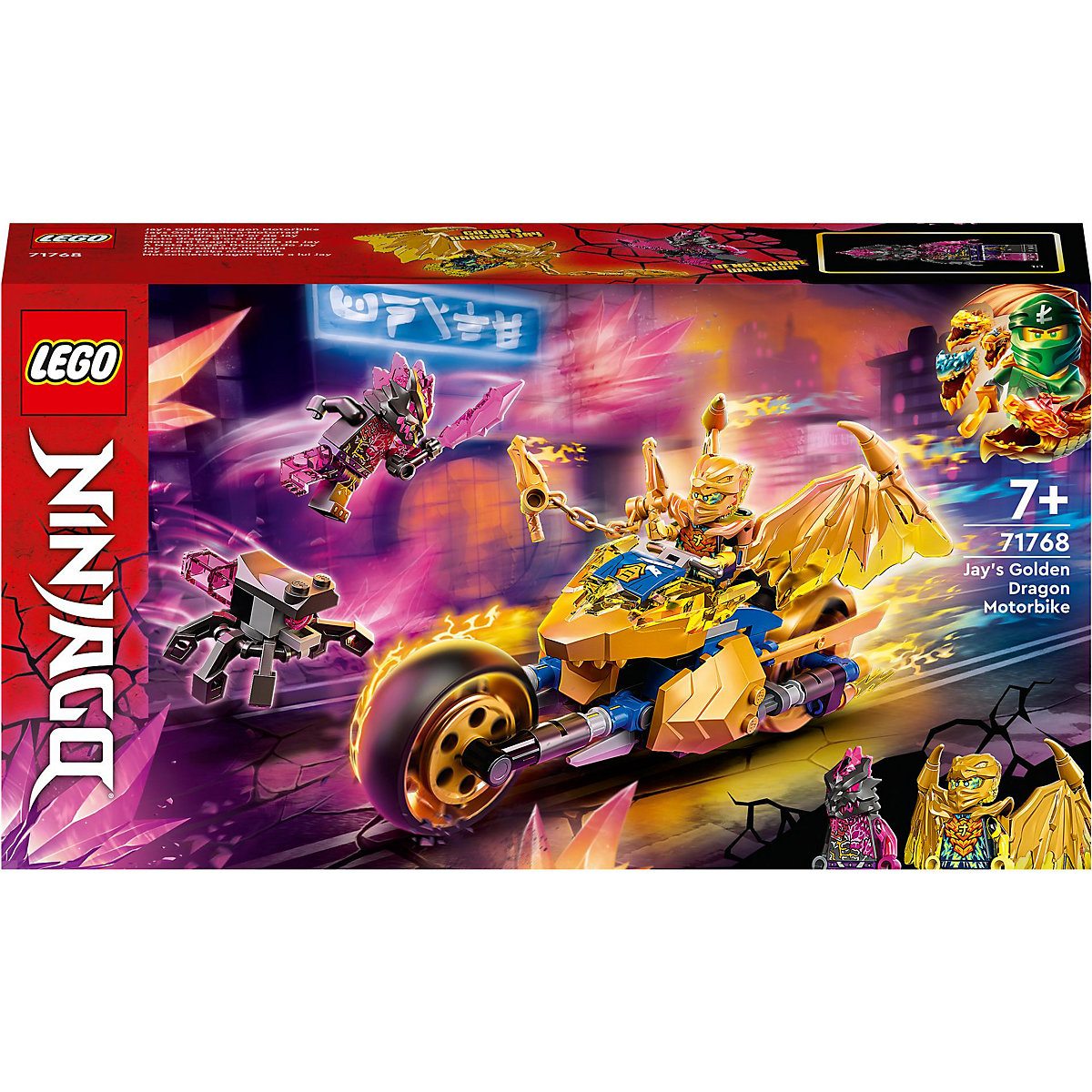 LEGO® Ninjago 71768 Jays Golddrachen-Motorrad