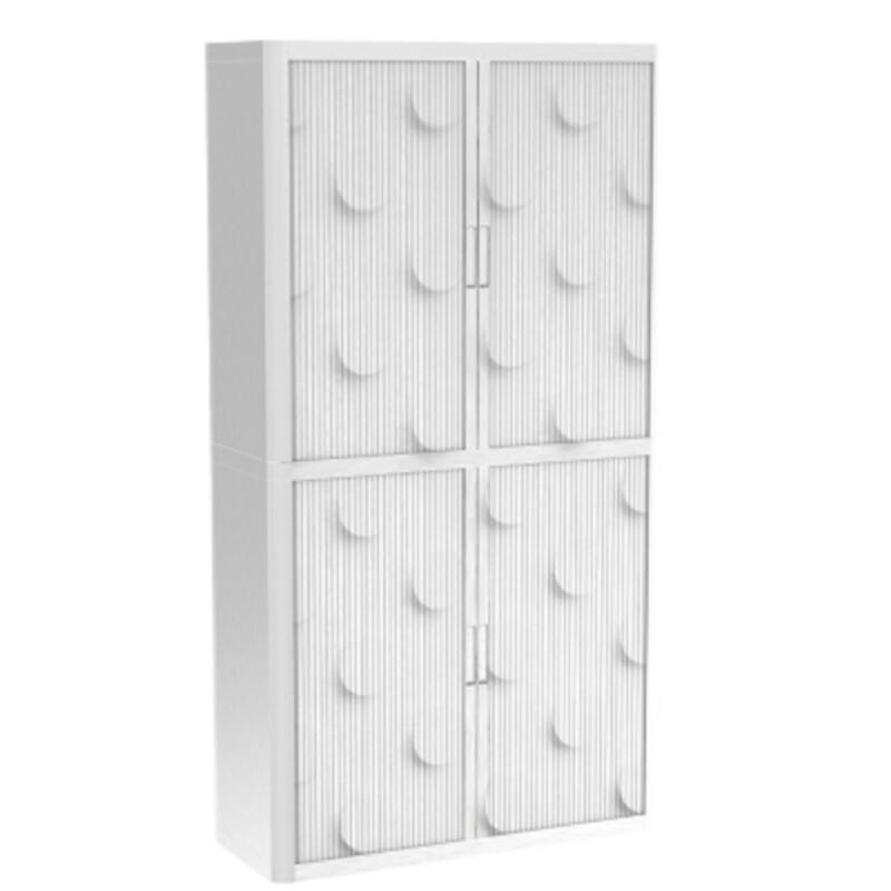 PAPERFLOW easyOffice 2M Rollladenschrank 2040x1100x415mm PERSO STEIN