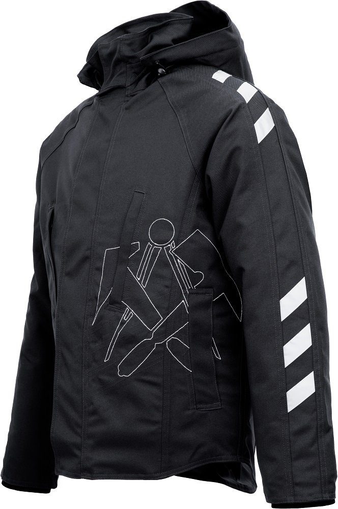 JOB Arbeitsjacke Dachdecker-Jacke Winterjacke mit LOGO warm atmungsaktiv, wind- und wasserdicht