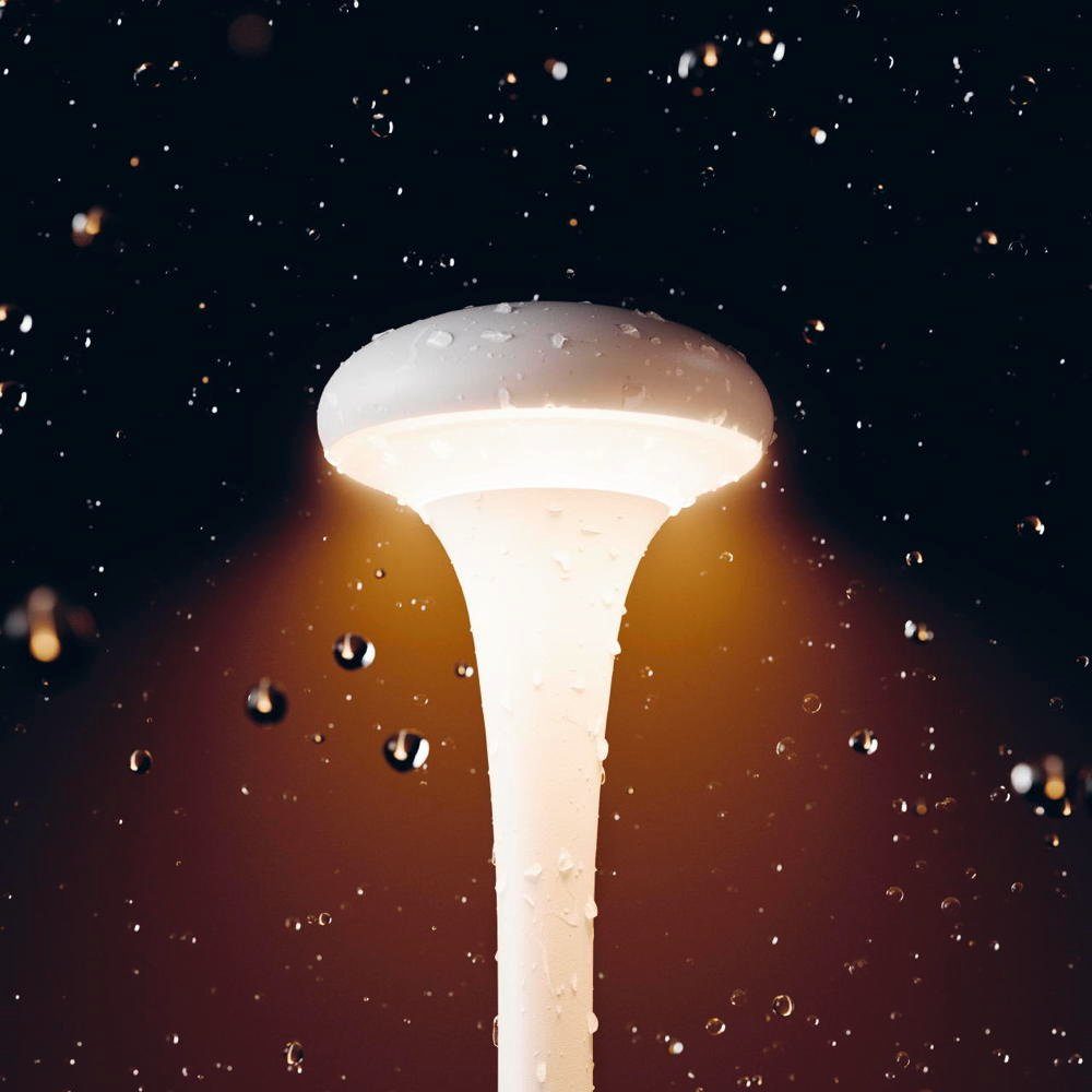 SIGOR LED Tischleuchte LED Akku Tischleuchte Nudrop in Dünenbeige 2,2W 197lm IP54, keine Angabe, Leuchtmittel enthalten: Ja, fest verbaut, LED, warmweiss, Tischleuchte, Nachttischlampe, Tischlampe