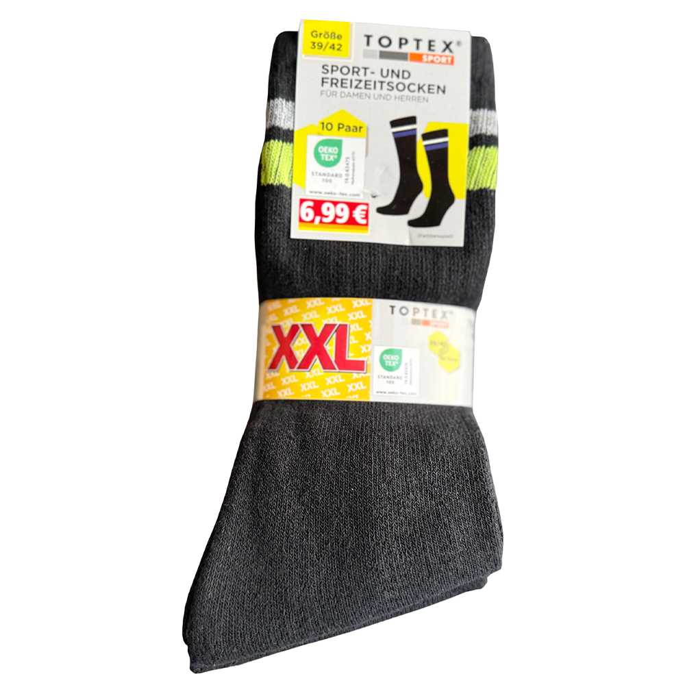 Toptex Sport- und Freizeitsocken - 10er-Pack