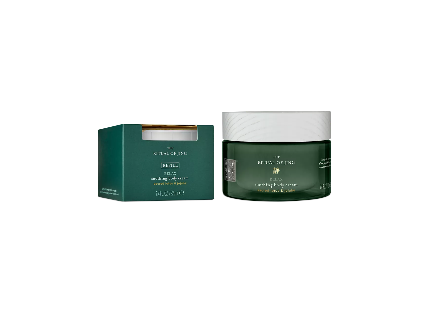 Crème corporelle Jing et recharge