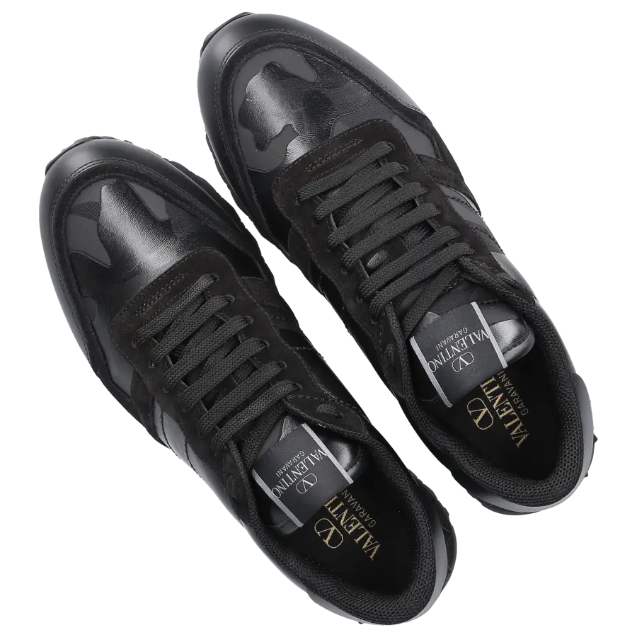 Valentino Garavani - Sneaker low ROCKRUNNER Kalbsleder - schwarz