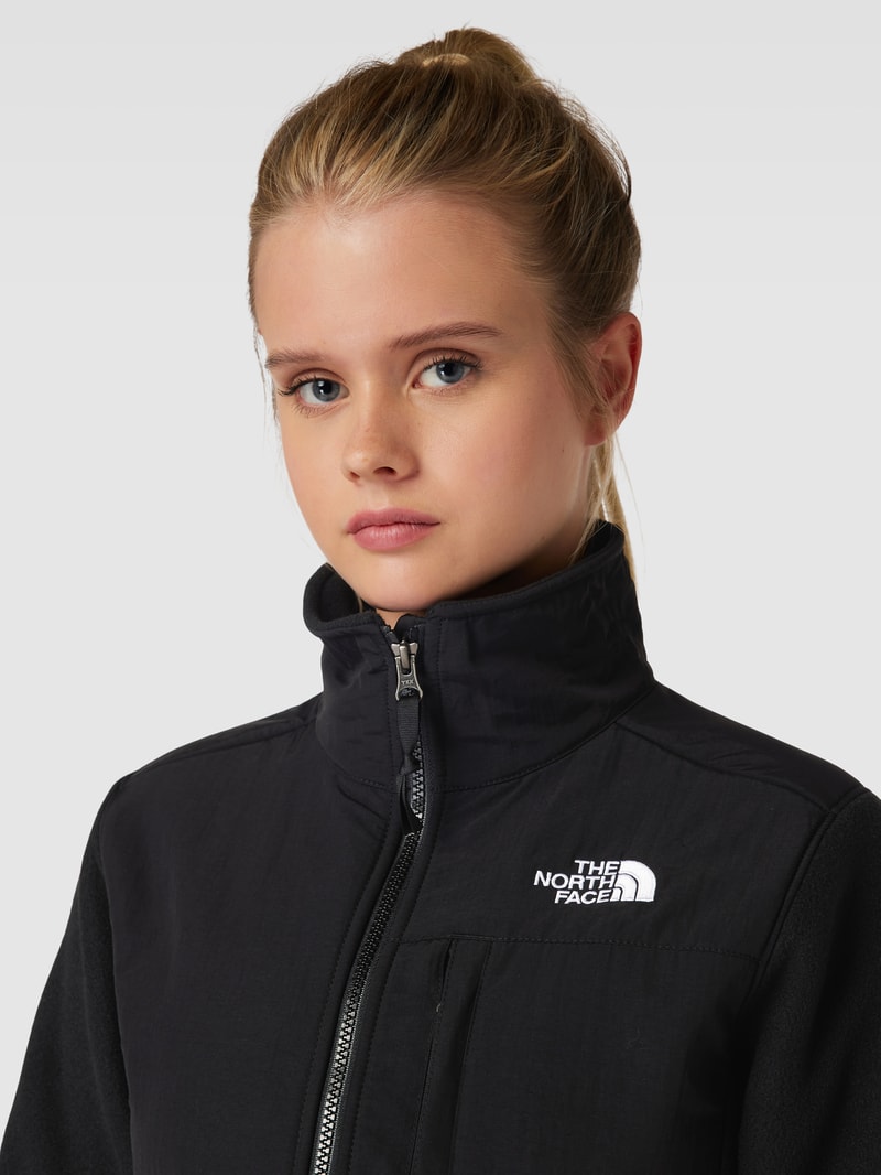 Fleecejacke mit Logo-Stitching Modell 'DENALI' in schwarz