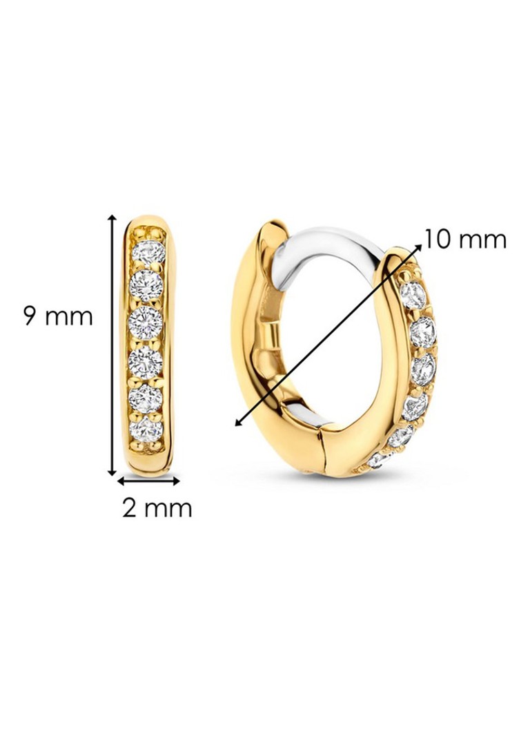 TI SENTO - Milano Gold-plated Earrings 7954ZY