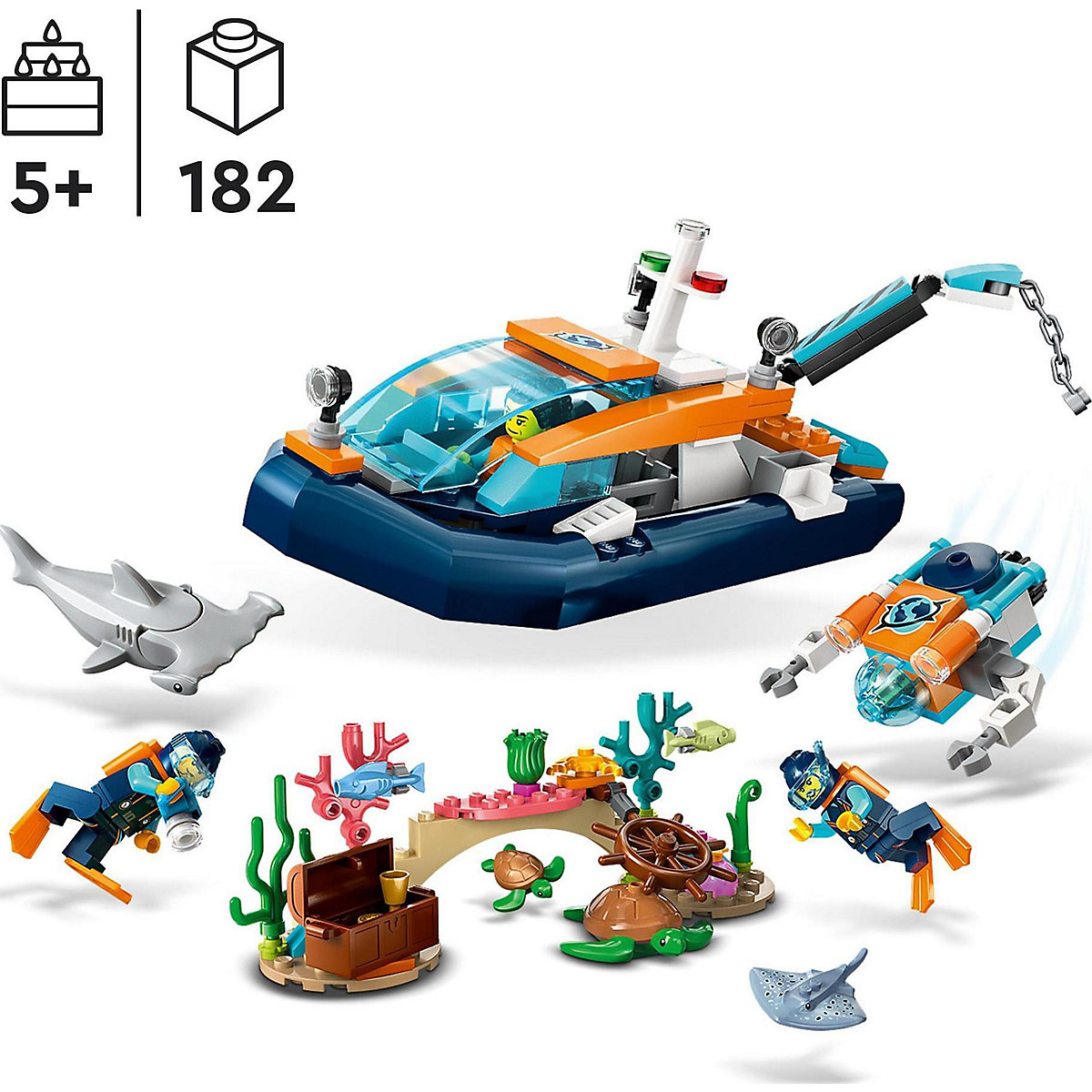 LEGO® City 60377 Meeresforscher-Boot
