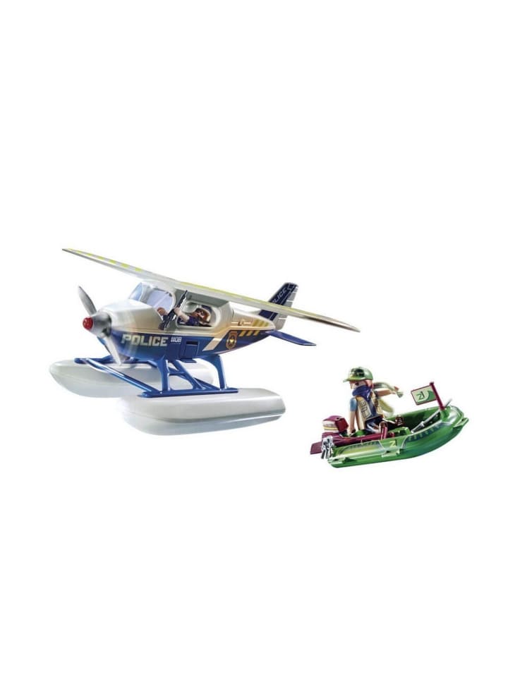 Playmobil Polizei-Wasserflugzeug: Schmuggler-Verfolgung in Mehrfarbig ab 5 Jahre günstig kaufen onesize