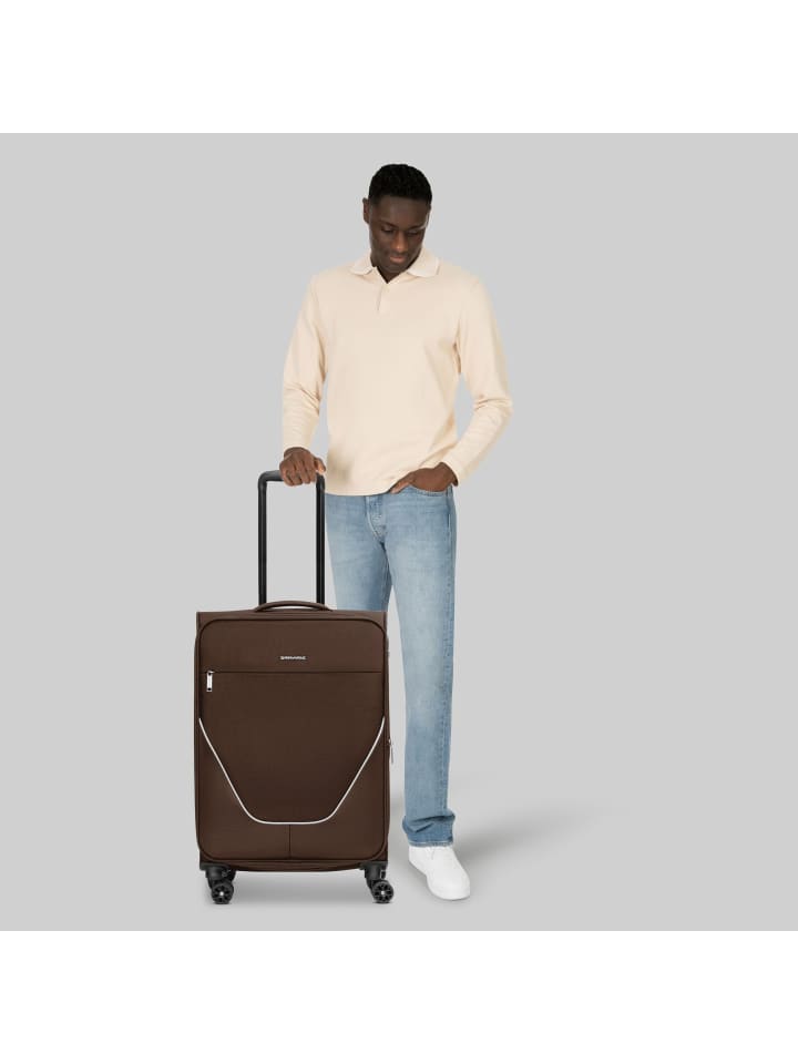 Stratic taska 4-Rollen Trolley M 65 cm mit Dehnfalte in coffee günstig kaufen onesize
